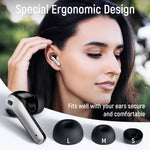 Load image into Gallery viewer, Bluetooth Headphones 50H Playback True Wireless Earbuds with Wireless Charging Case Waterproof Earphones In-Ear Headset with Microphone for Android iOS Laptop TV Gaming Computer Sport ZINGBIRD
